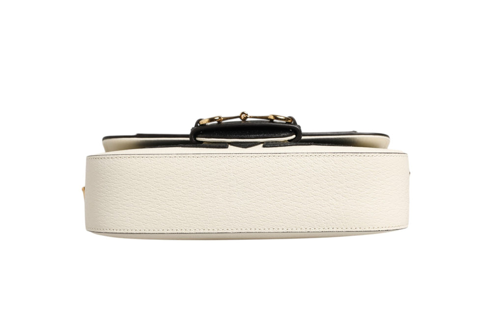 Gucci Gucci x Adidas Horsebit 1955 Shoulder Bag Women's Black/White (Pre-Owned)