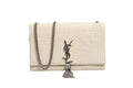 Saint Laurent Kate Tassel Small Croc-Embossed Women's Leather (Pre-Owned)