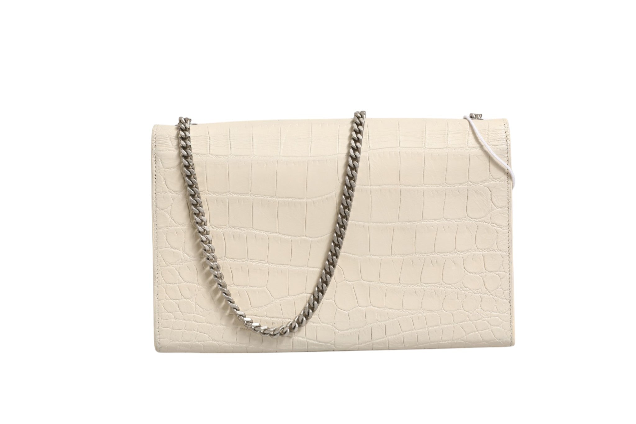Saint Laurent Kate Tassel Small Croc-Embossed Women's Leather (Pre-Owned)