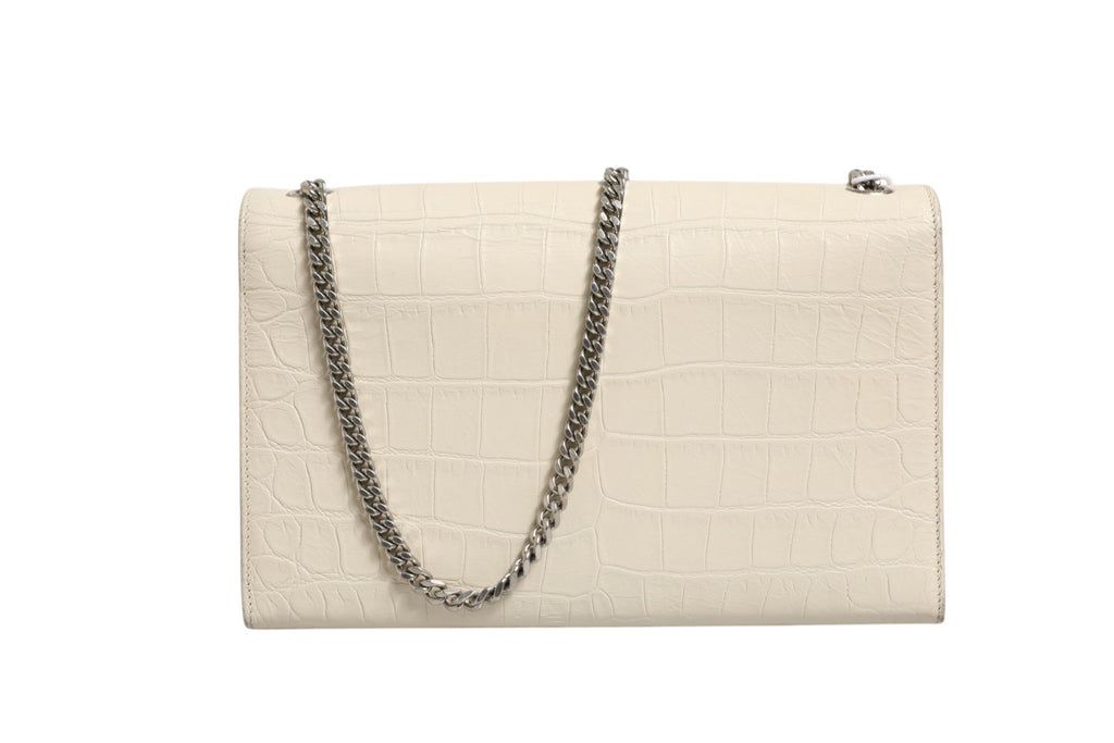 Saint Laurent Kate Tassel Small Croc-Embossed Women's Leather (Pre-Owned)