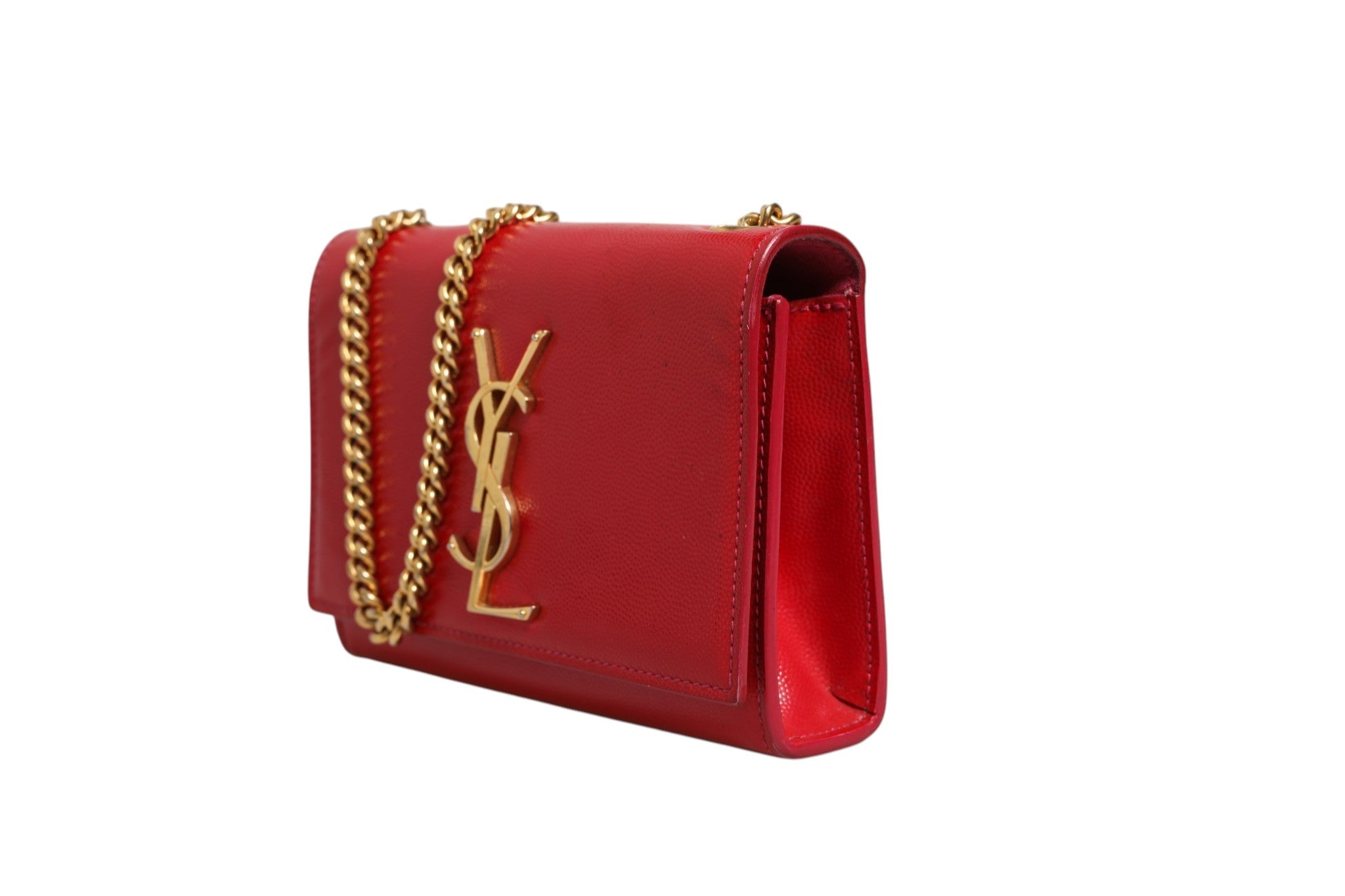 Saint Laurent Kate Red Leather Crossbody Women's Bag (Pre-Owned)