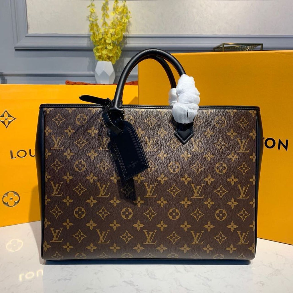 Louis Vuitton Grand Sac Tote Bag Monogram Canvas For Women,  Shoulder Bags 14.5in/37cm Louis Vuitton