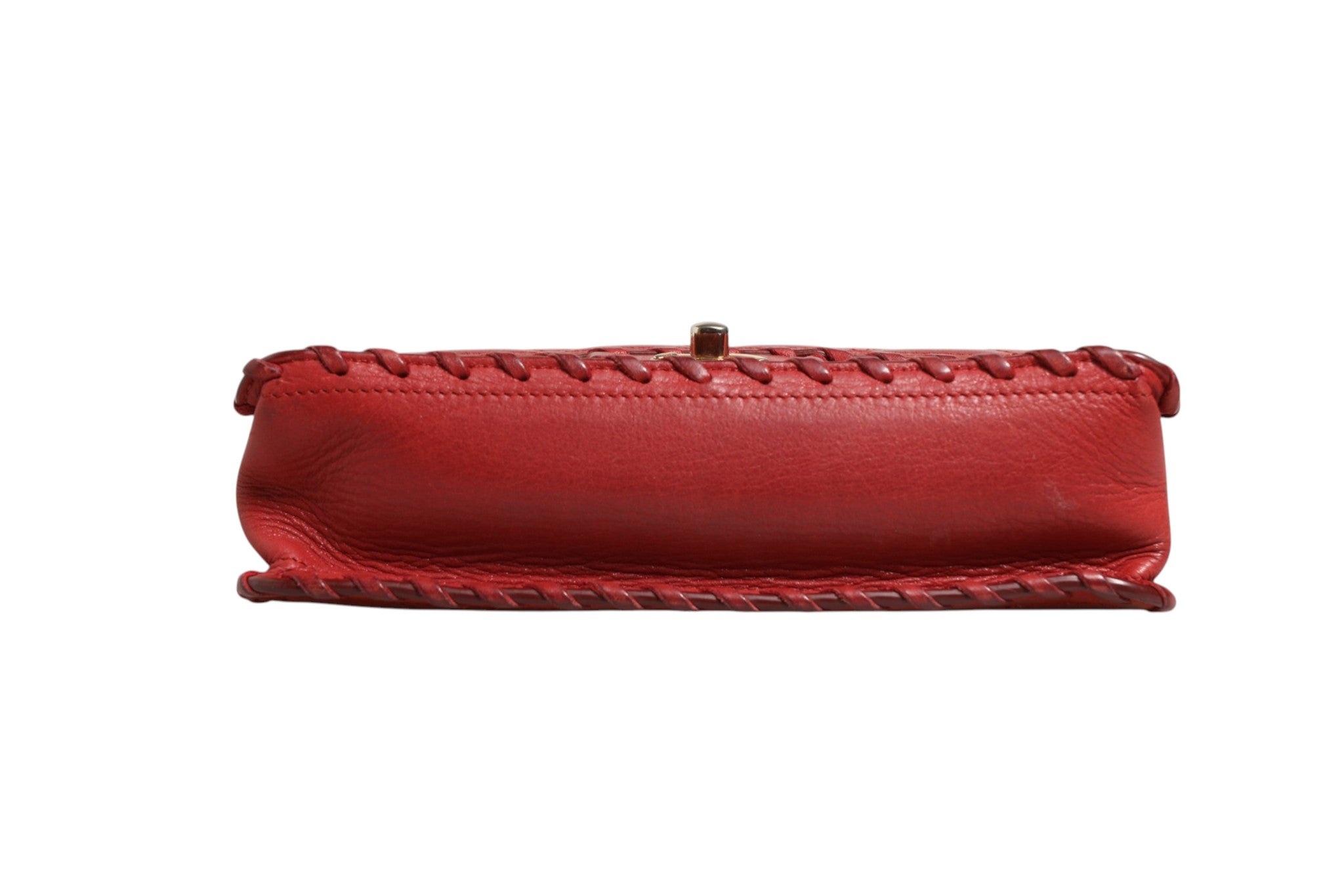 Chanel Mini Flap Bag Lambskin Braided Calfskin Gold Tone Women's Metal