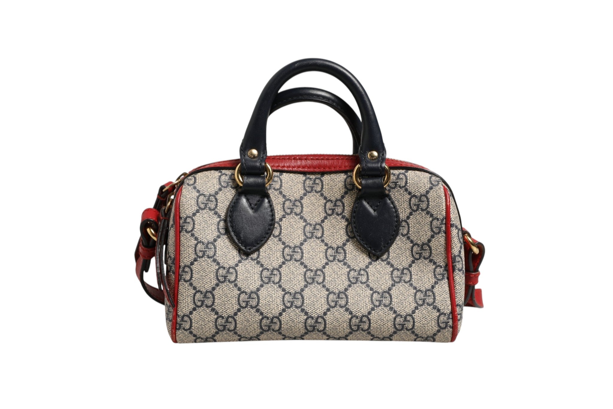 Gucci Gucci GG Supreme Mini Boston Women's Bag (Pre-Owned)