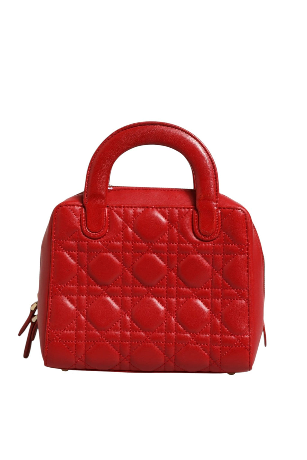 Christian Dior Small Dior Toujours Bag Black Macrocannage Women's Calfskin (Pre-Owned)