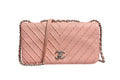 Chanel Small Classic Double Flap Bag Light Pink Women's Chevron