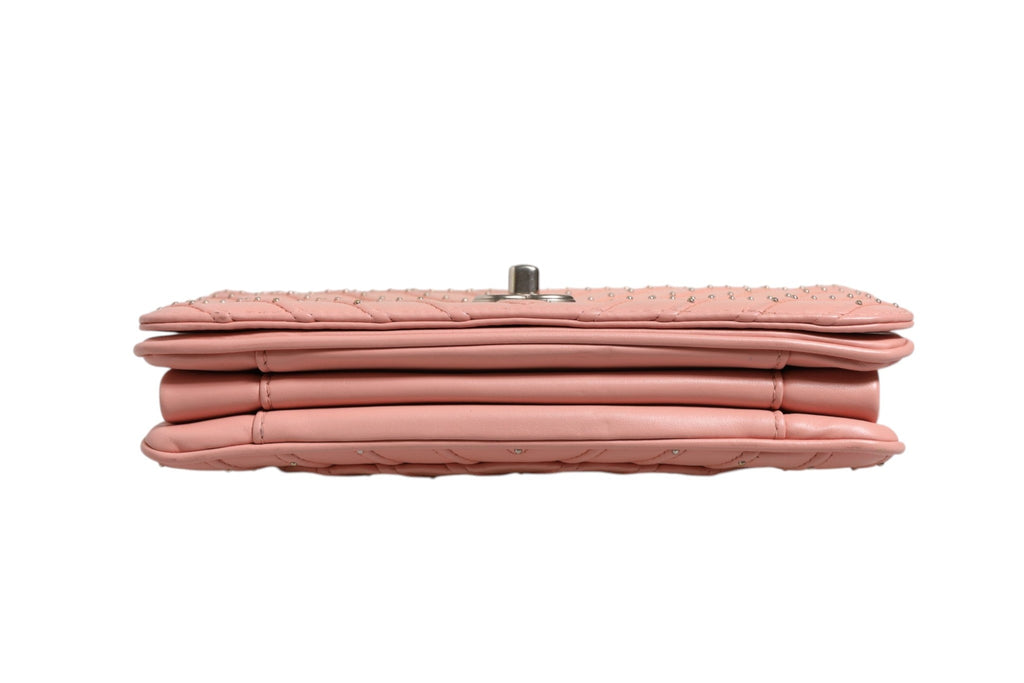 Chanel Small Classic Double Flap Bag Light Pink Women's Chevron