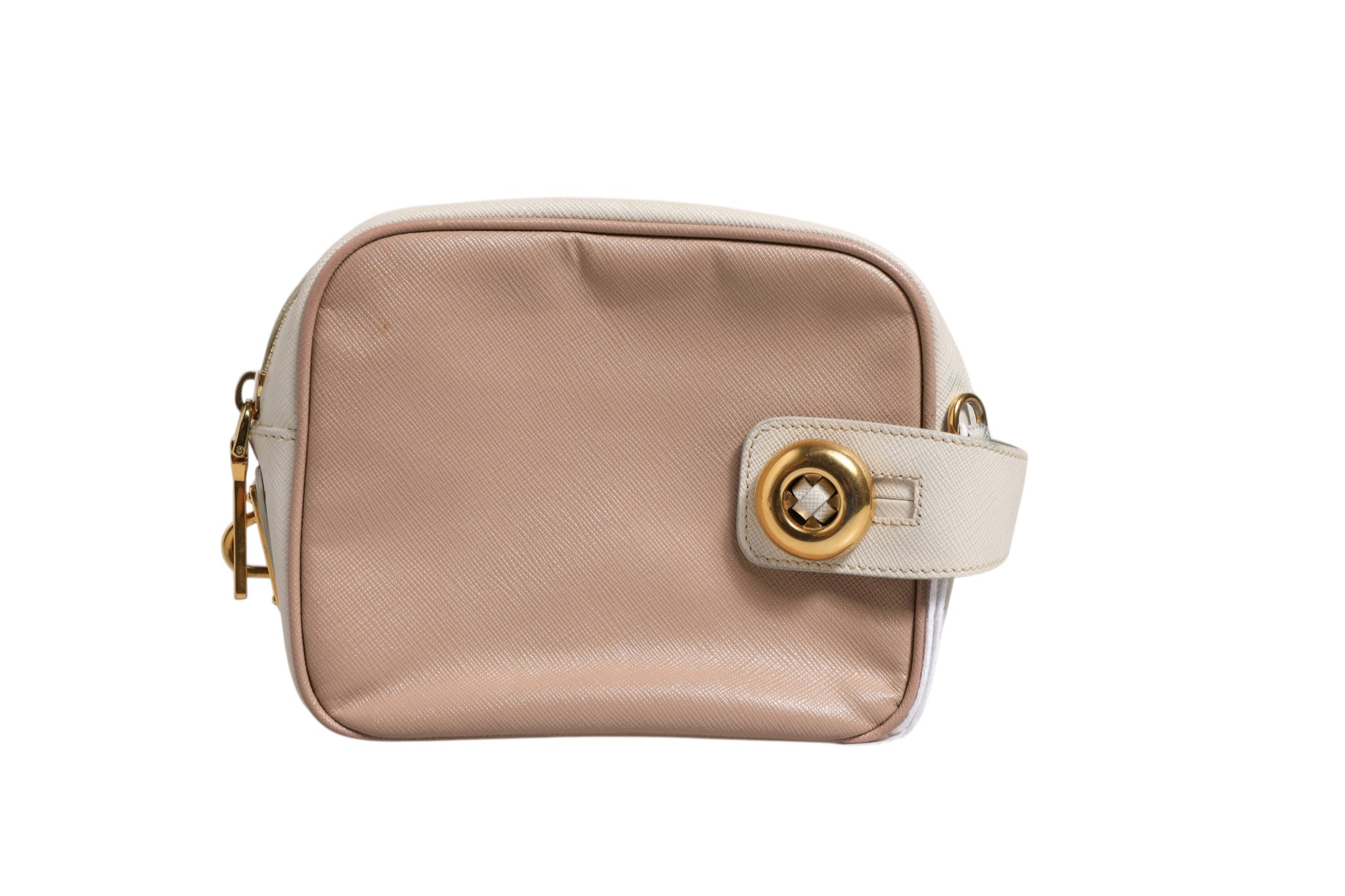 Prada Clay Gray Small Leather Shoulder Women's Bag