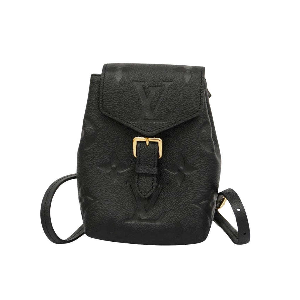 Louis Vuitton Tiny Backpack Monogram Empreinte Giant Black Leather Backpack Bag