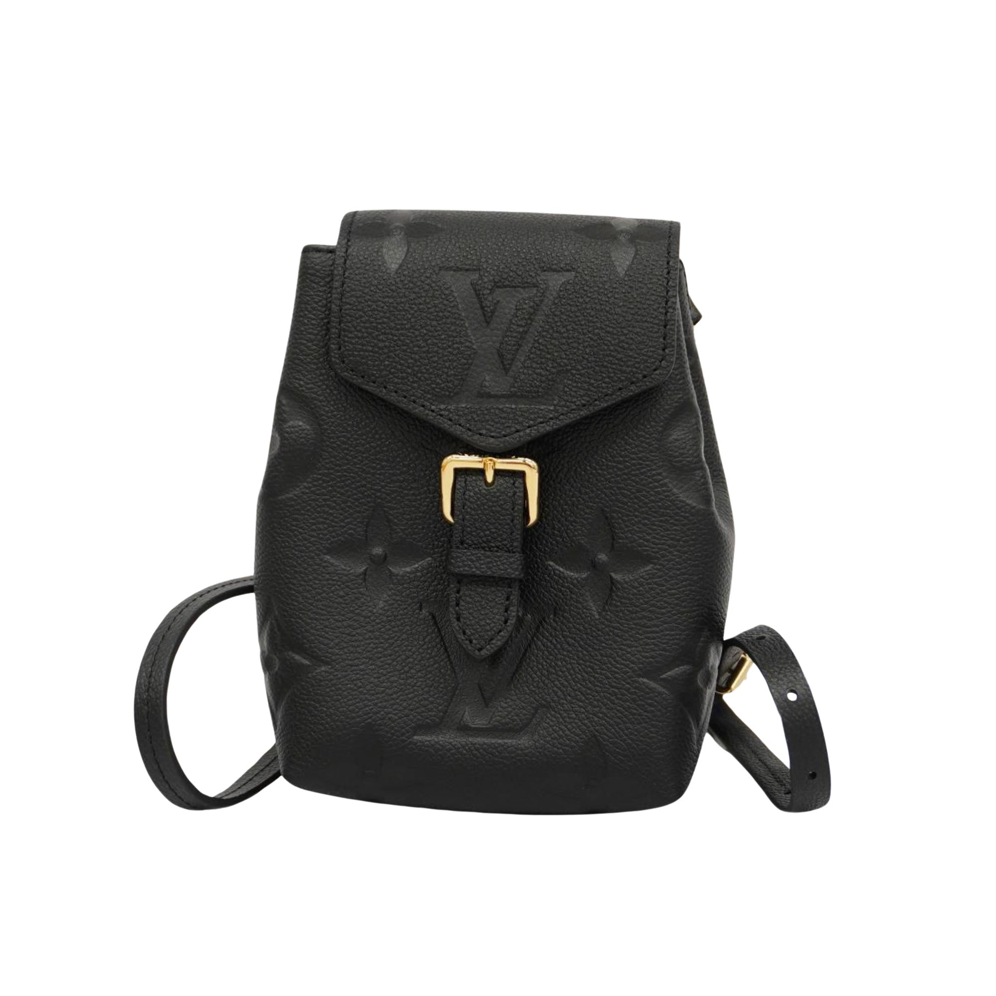 Louis Vuitton Tiny Backpack Monogram Empreinte Giant Black Leather Backpack Bag