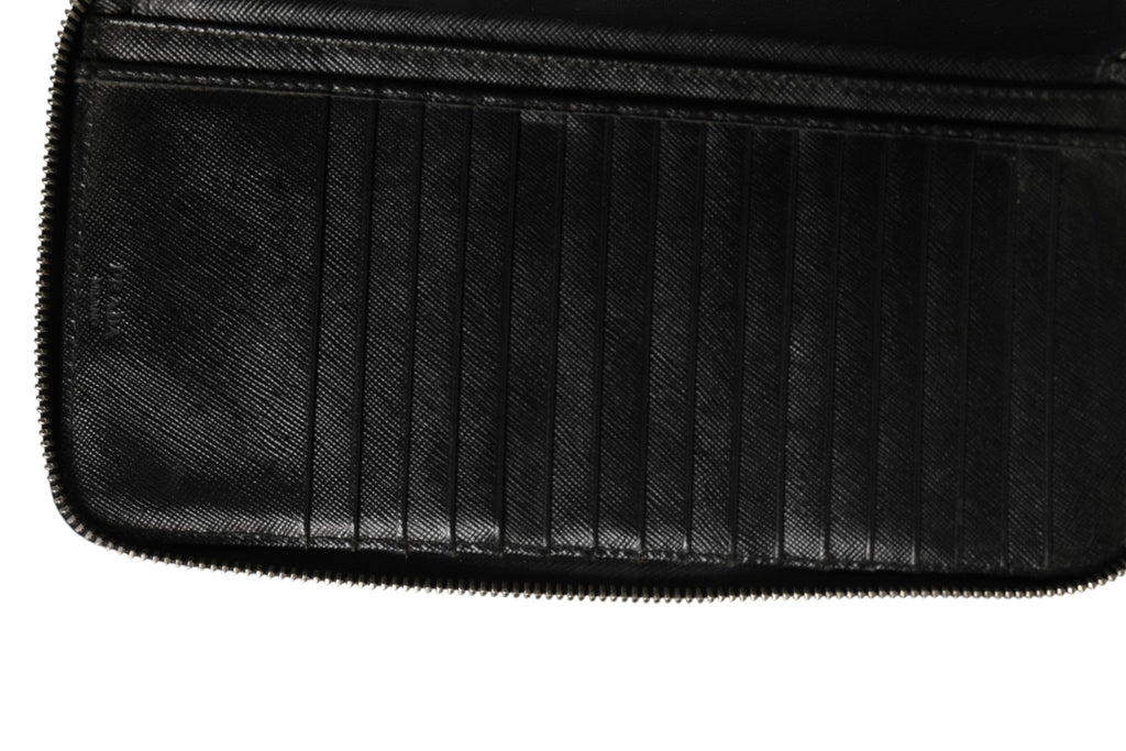 Prada Baltico Saffiano Leather Zip Travel Women's Wallet