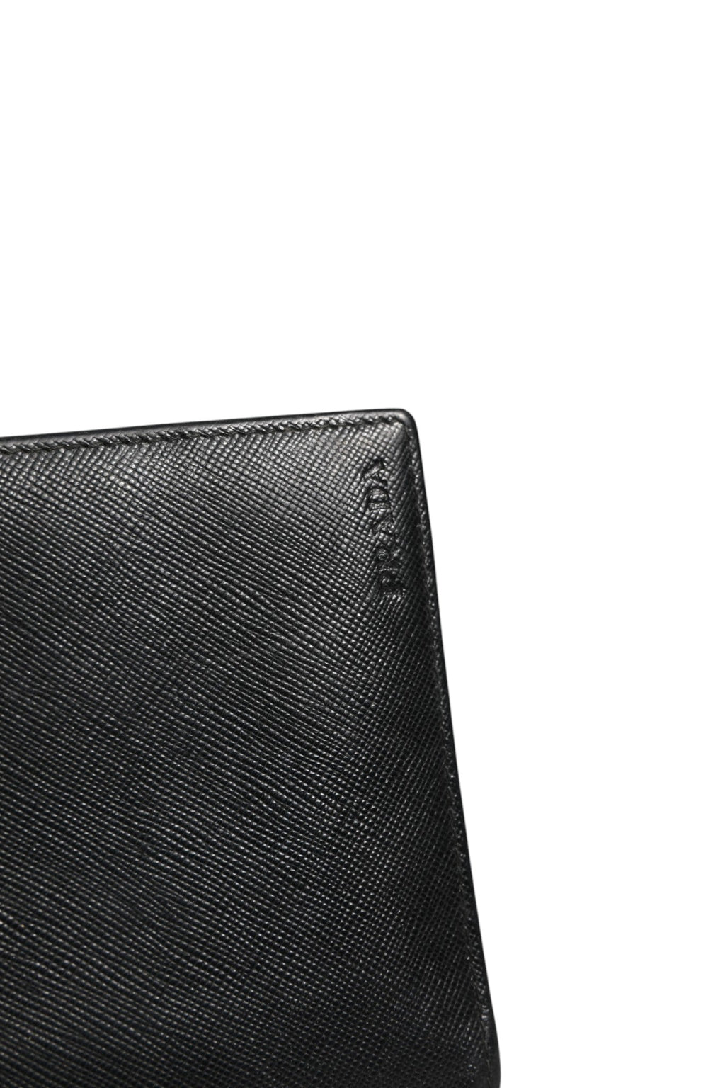 Prada Saffiano Leather Slim Card Holder Men's Wallet