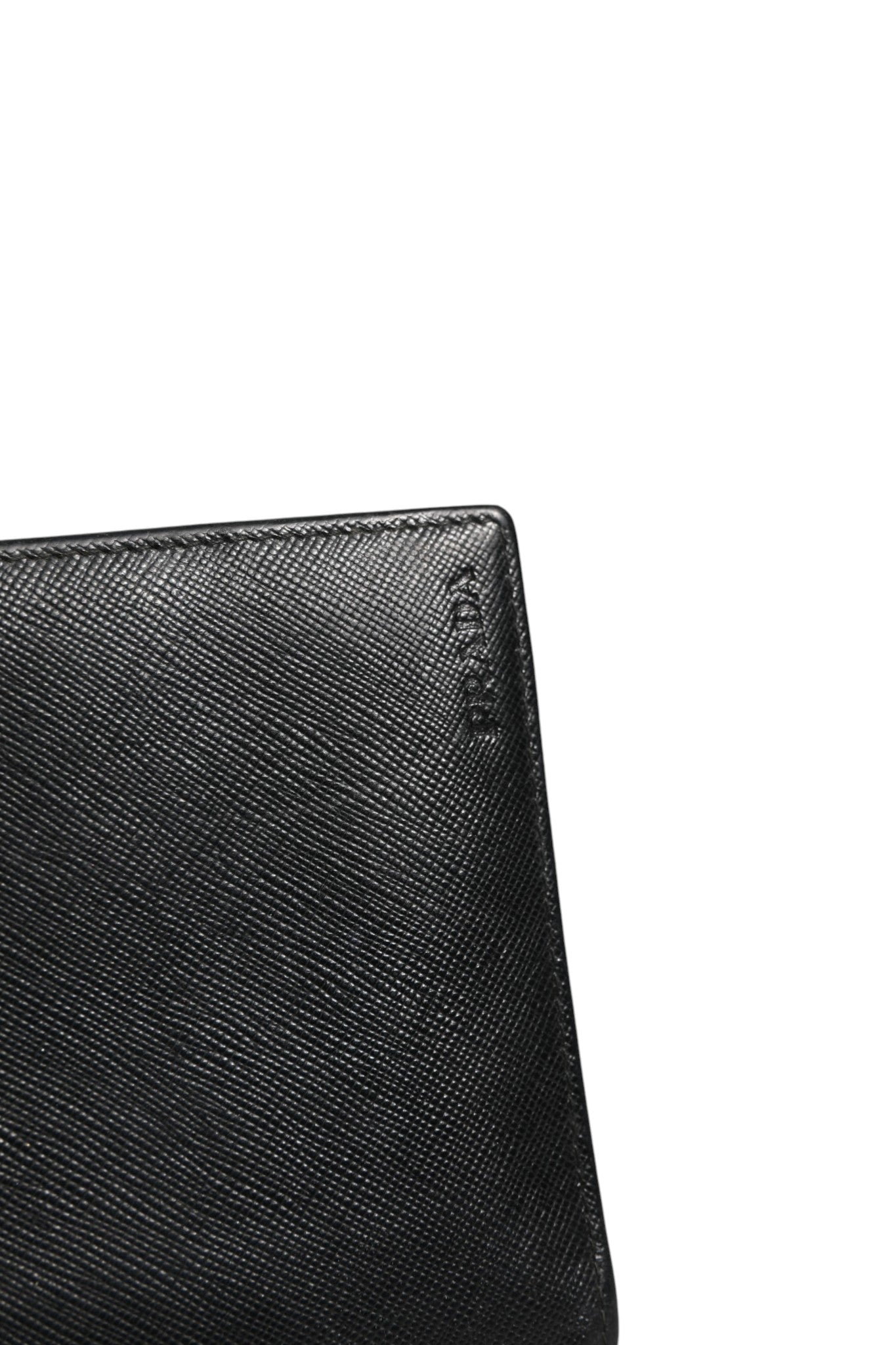 Prada Saffiano Leather Slim Card Holder Men's Wallet