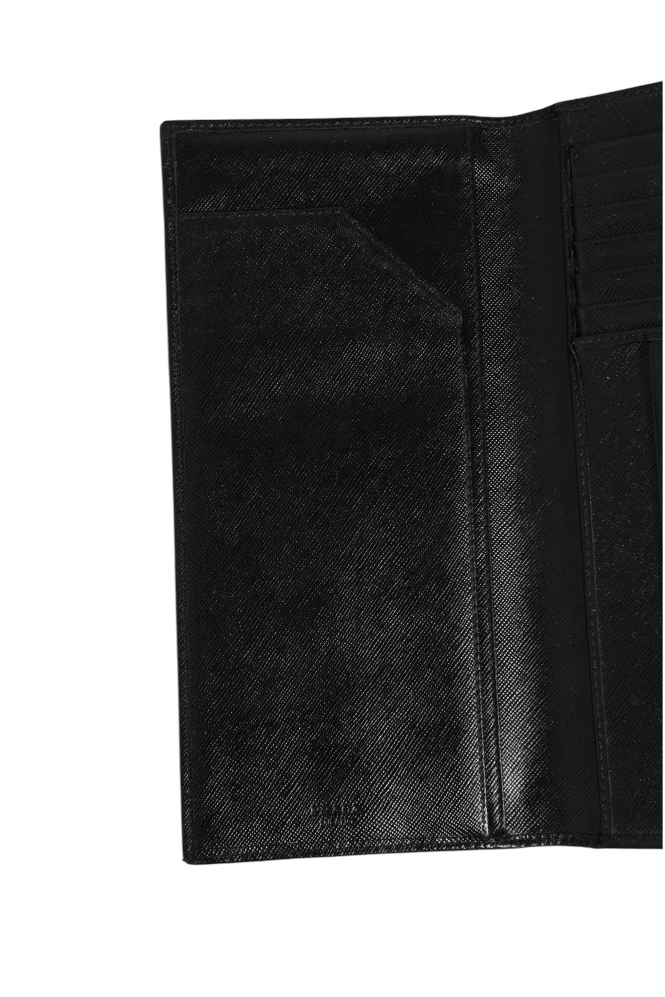 Prada Saffiano Leather Slim Card Holder Men's Wallet