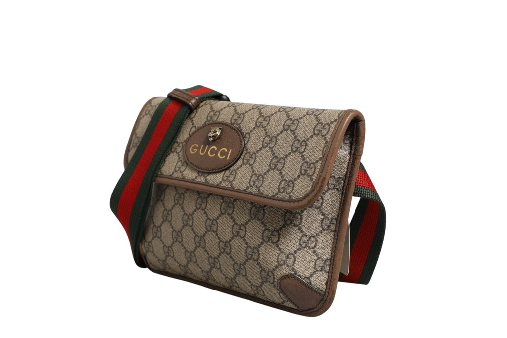 Gucci Supreme Neo Vintage Web Belt Crossbody Women's Bag (Pre-Owned)
