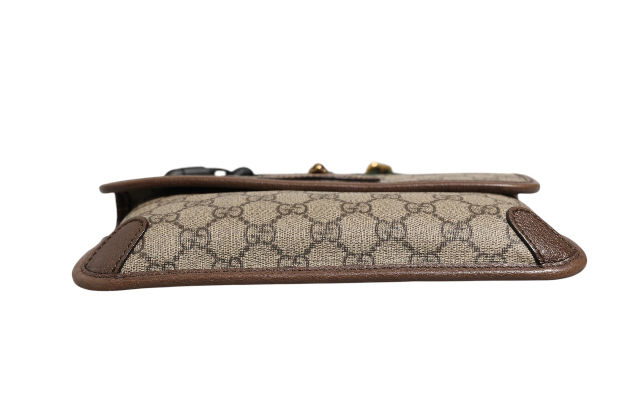 Gucci Supreme Monogram Neo Vintage Web Belt Bag Women's Brown (Pre-Owned)