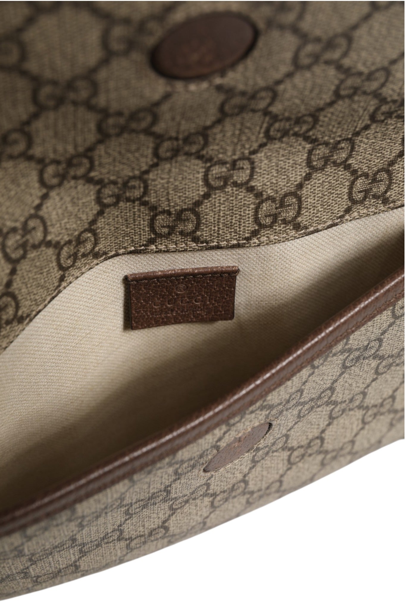 Gucci Supreme Monogram Neo Vintage Web Belt Bag Women's Brown (Pre-Owned)