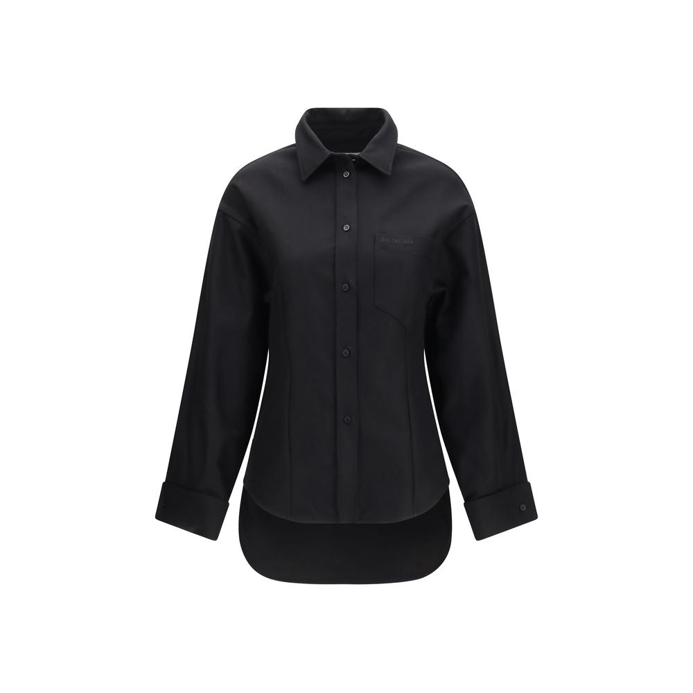 Balenciaga Black Cotton Women's Shirt