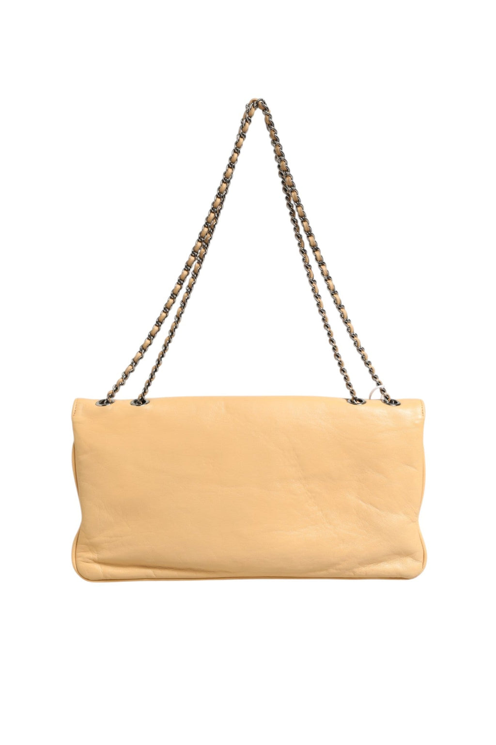 Chanel Beige Lambskin Giant Reissue Mademoiselle Lock Flap Women's Bag