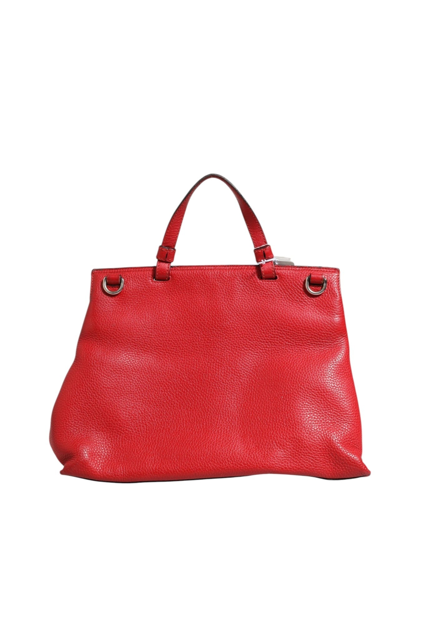 Gucci Red Leather Bamboo Daily Tote Crossbody Women's Bag (Pre-Owned)