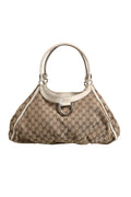 Gucci Canvas Abbey D Ring Shoulder Women's Bag (Pre-Owned)