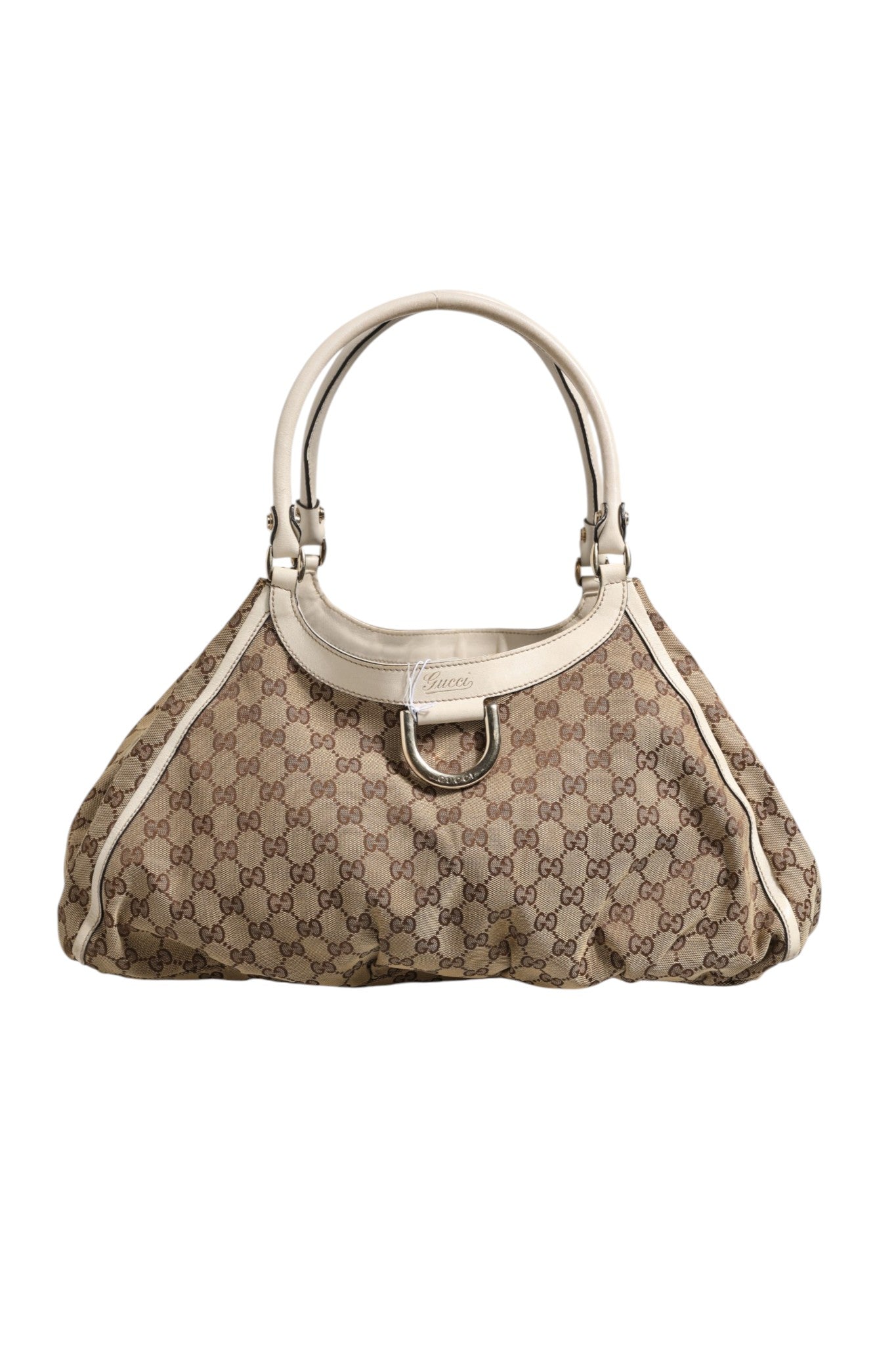 Gucci Canvas Abbey D Ring Shoulder Women's Bag (Pre-Owned)