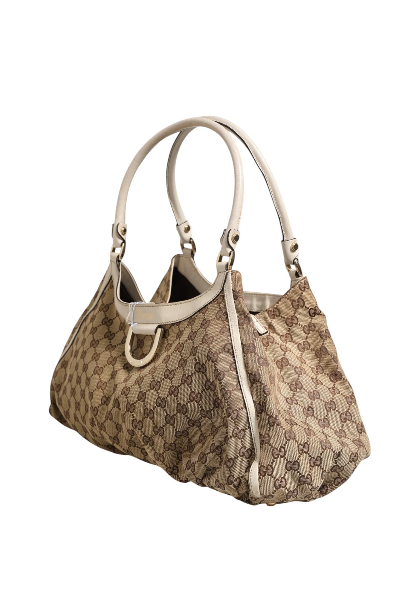 Gucci Canvas Abbey D Ring Shoulder Women's Bag (Pre-Owned)