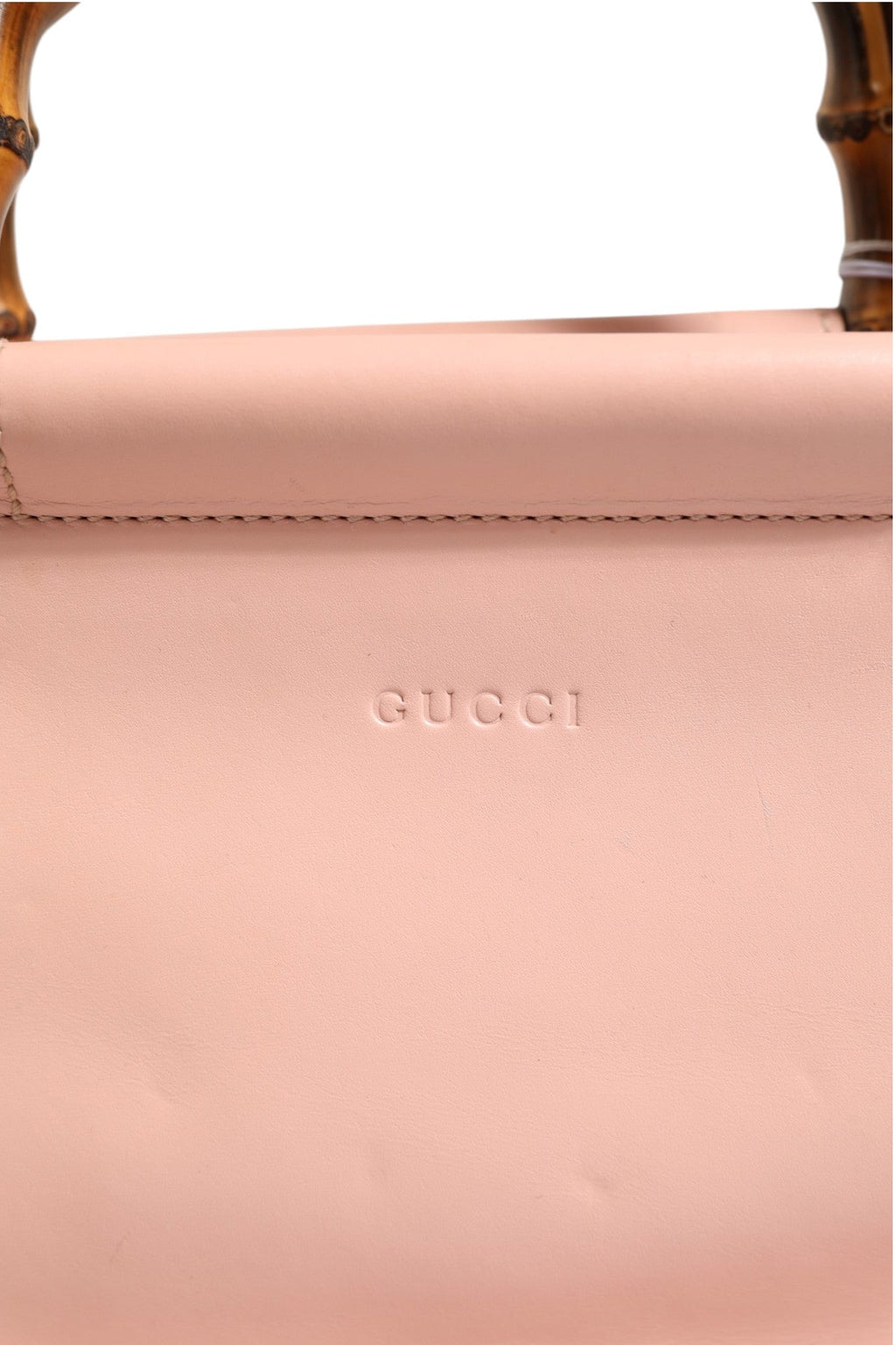 Gucci Pink And White Calfskin Small Nymphaea Top Handle Women's Bag (Pre-Owned)