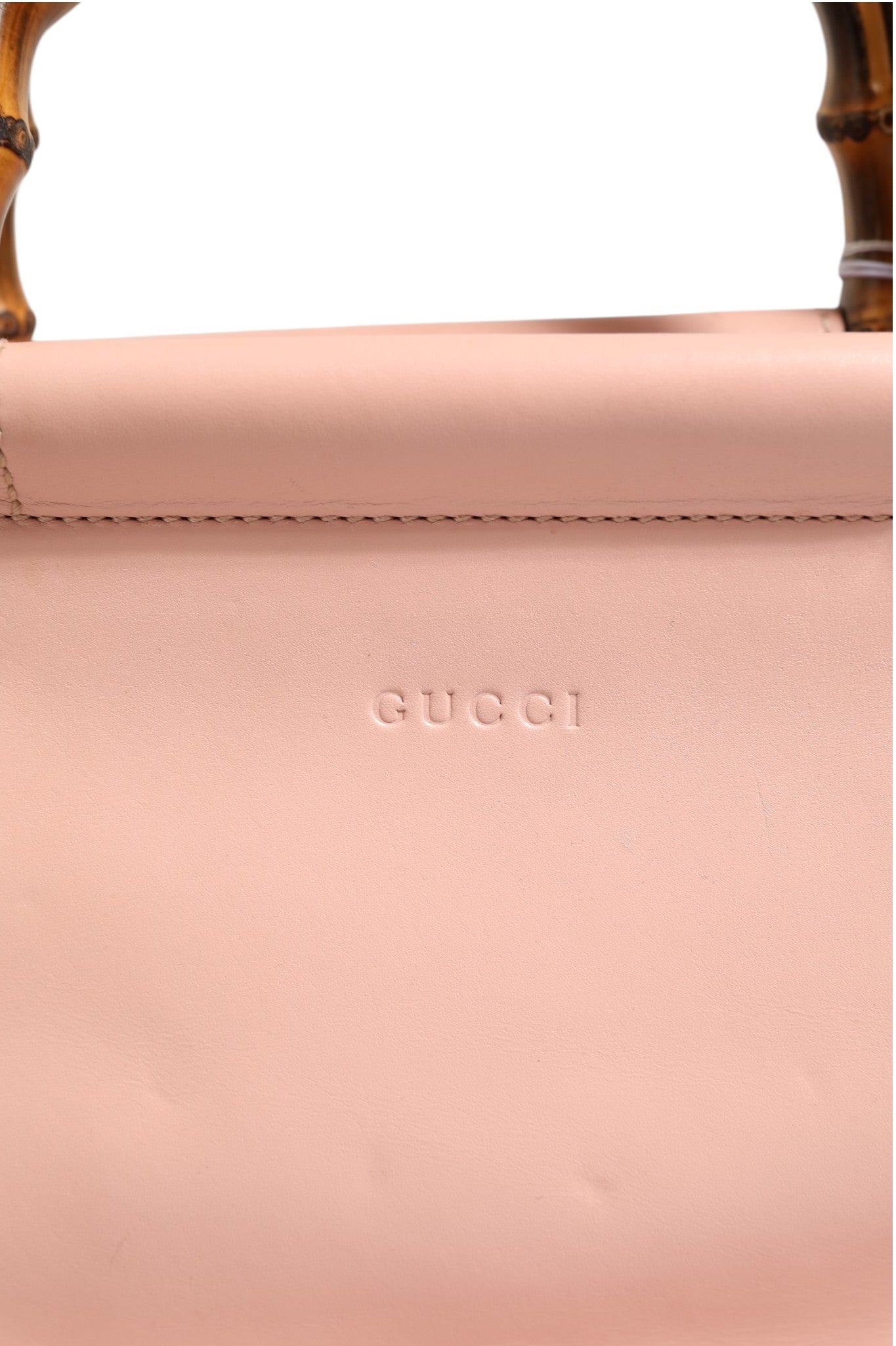 Gucci Pink And White Calfskin Small Nymphaea Top Handle Women's Bag (Pre-Owned)