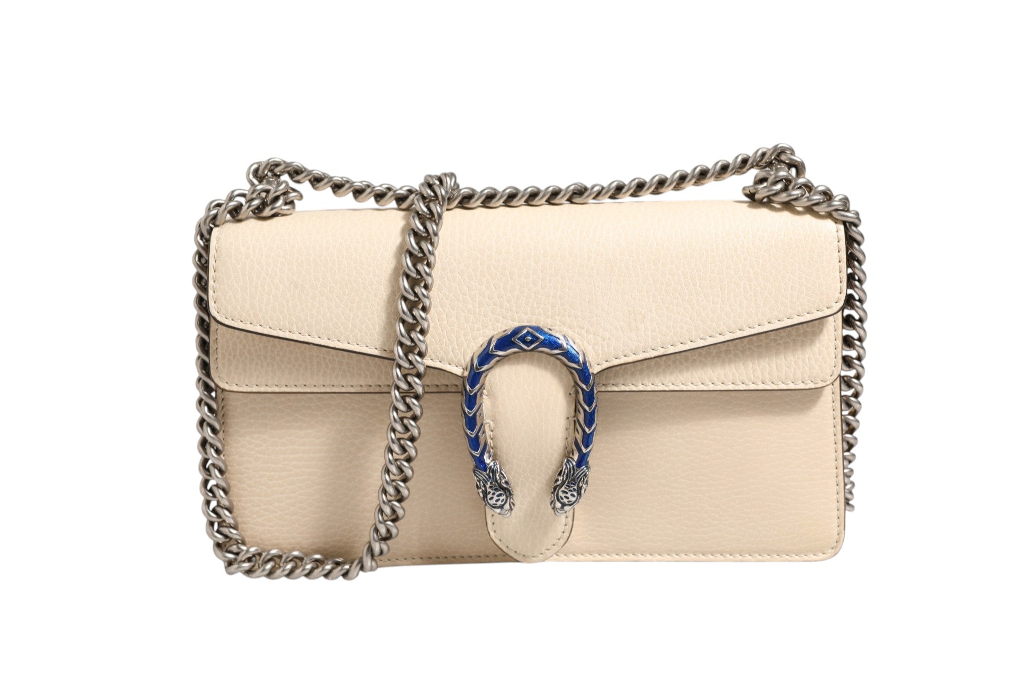 Gucci Dionysus White Leather Women's Handbag (Pre-Owned)