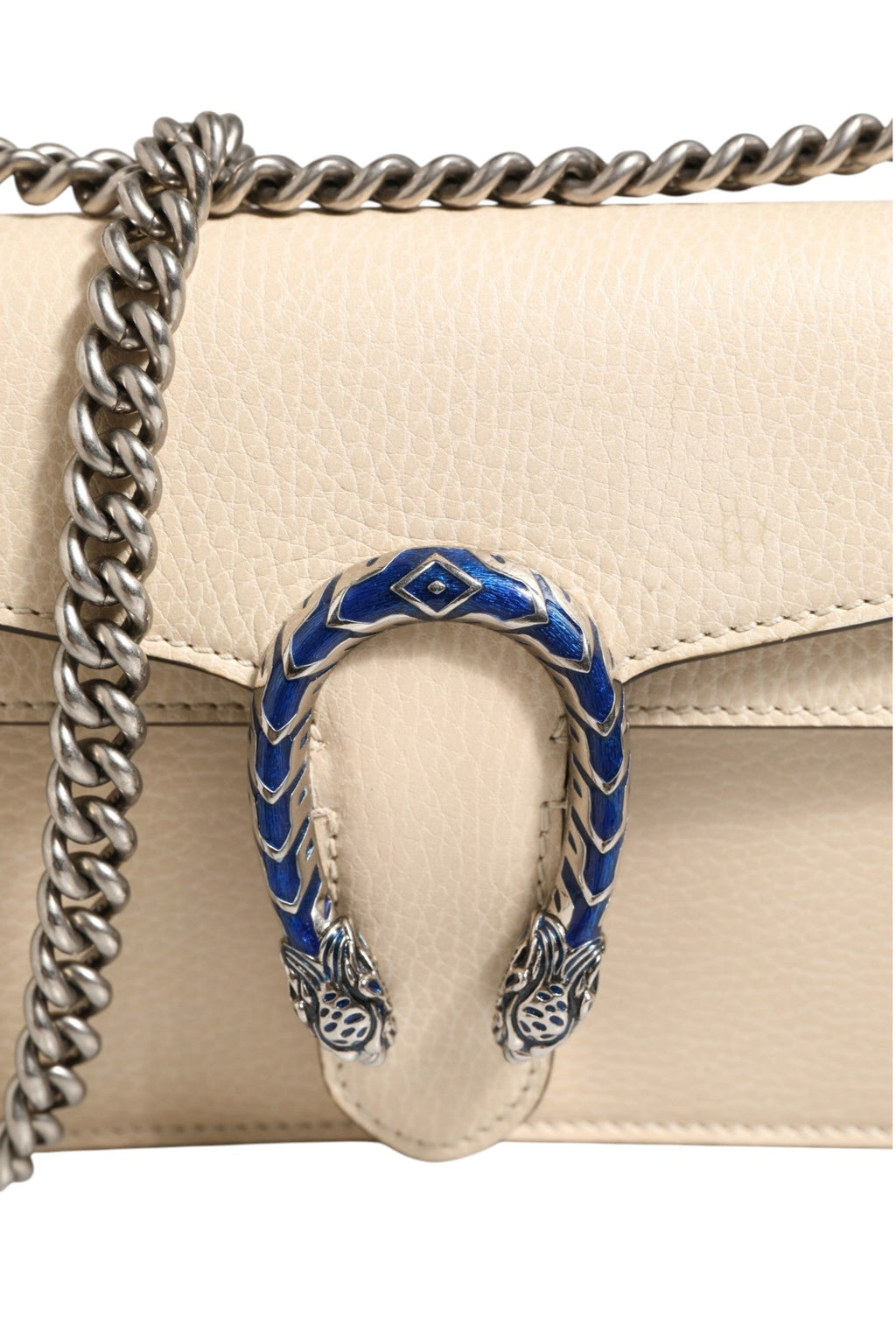 Gucci Dionysus White Leather Women's Handbag (Pre-Owned)