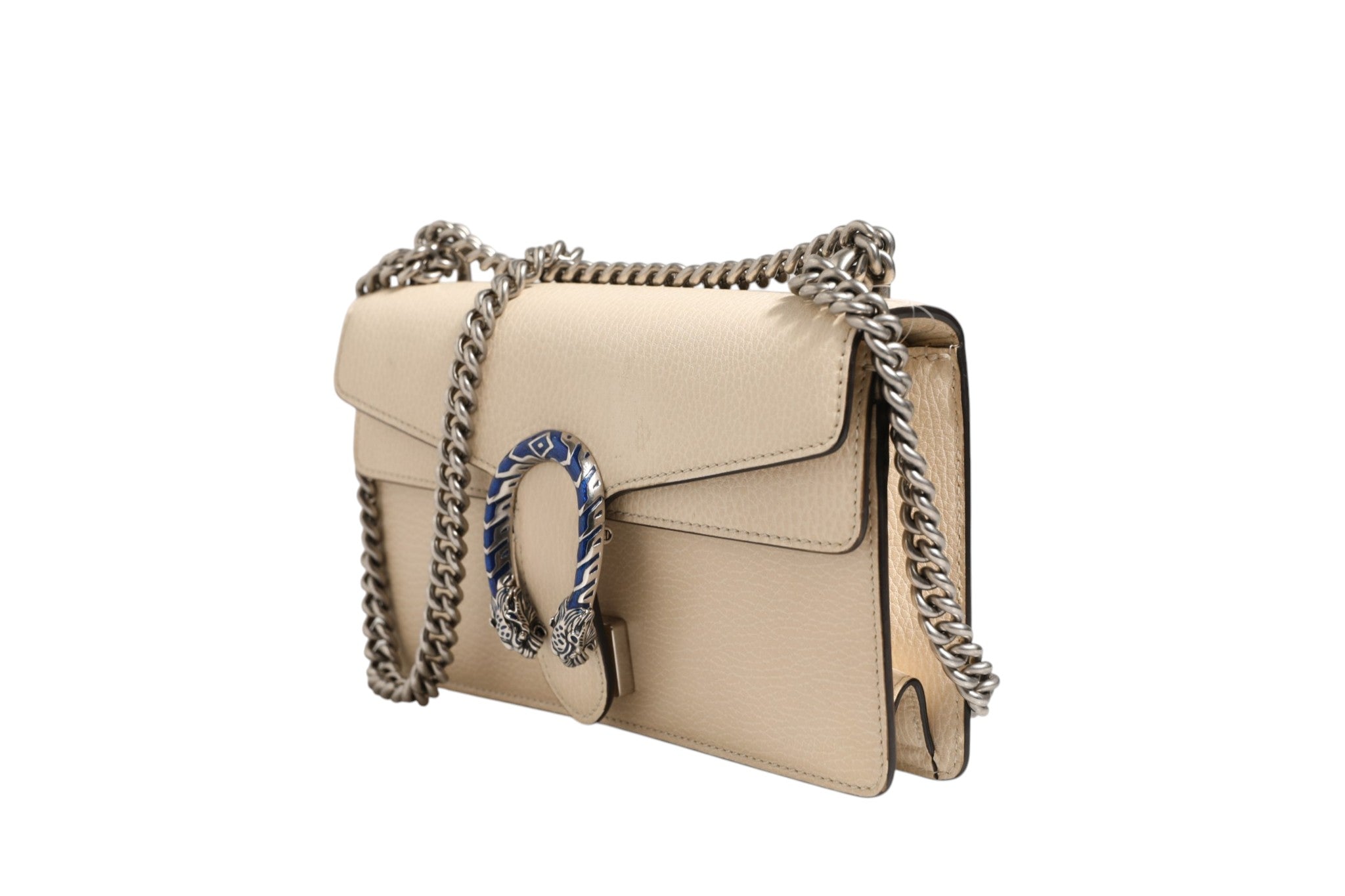 Gucci Dionysus White Leather Women's Handbag (Pre-Owned)