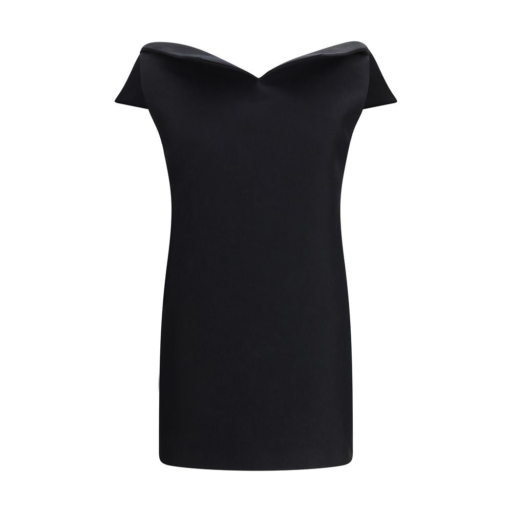 Balenciaga Black Wool Oves Aries Cocktail Women's Dress