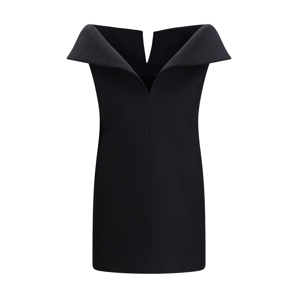 Balenciaga Black Wool Oves Aries Cocktail Women's Dress