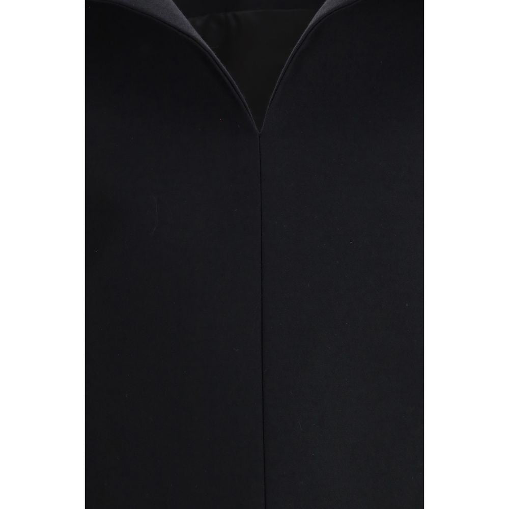 Balenciaga Black Wool Oves Aries Cocktail Women's Dress