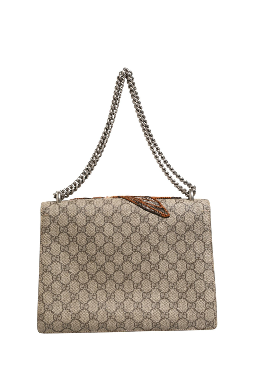 Gucci Supreme Monogram Bee Embroidered Shoulder Women's Bag (Pre-Owned)