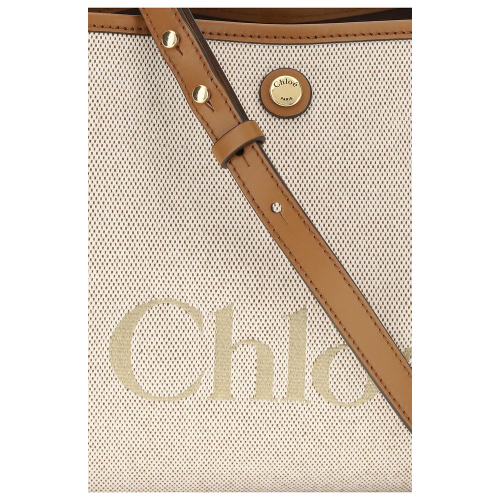 Chloé Beige Fabric Women's Handbag