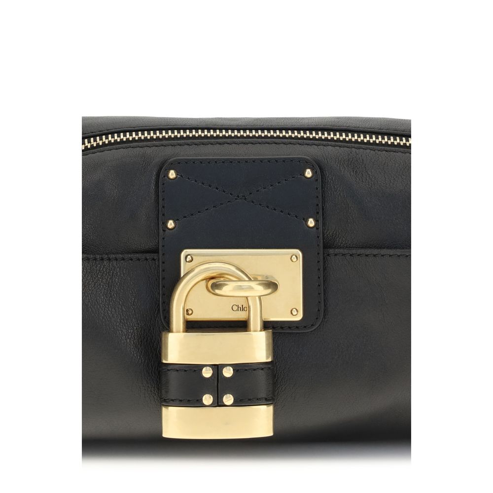 Chloé Black Calf Leather Bos Taurus Shoulder Women's Bag