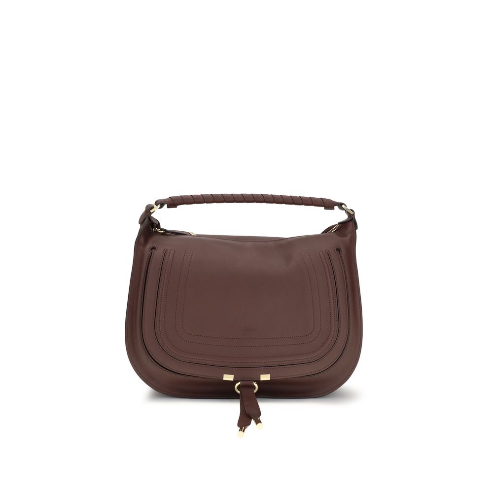 Chloé Brown Calf Leather Bos Taurus Shoulder Women's Bag