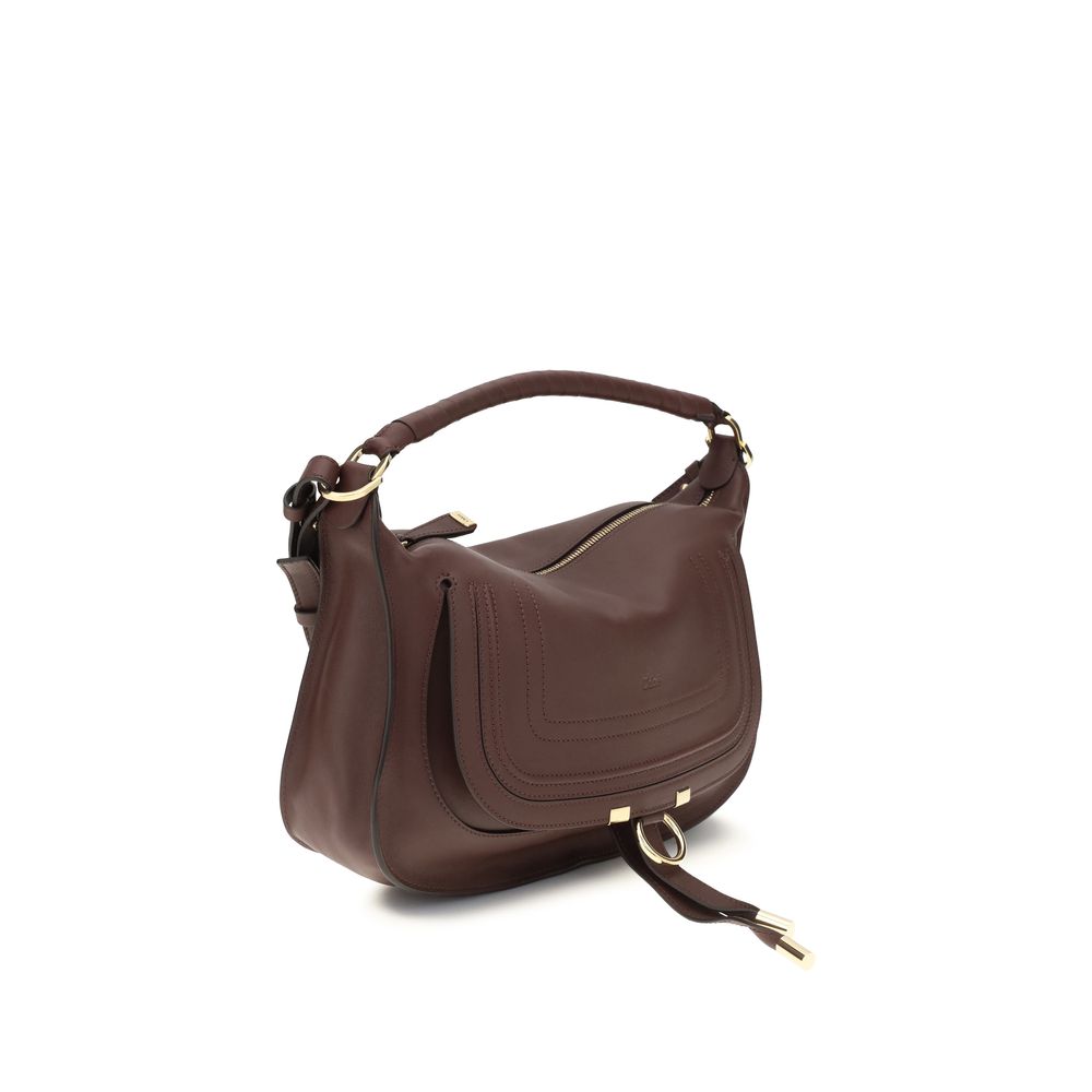 Chloé Bordeaux Calf Leather Bos Taurus Shoulder Women's Bag