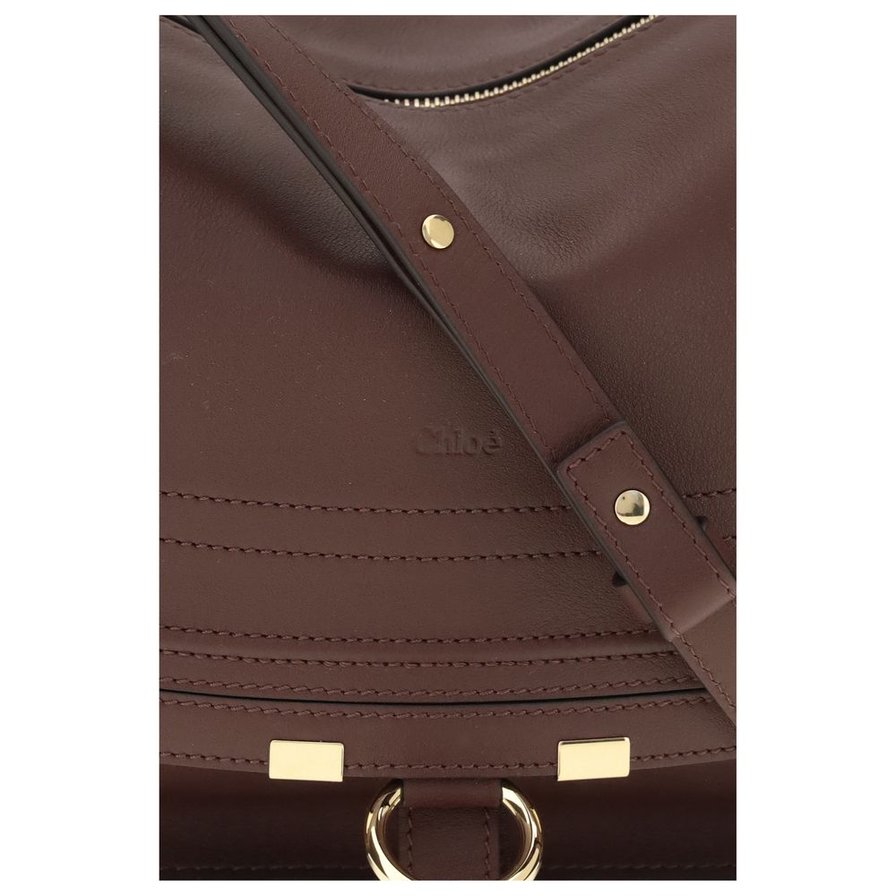 Chloé Bordeaux Calf Leather Bos Taurus Shoulder Women's Bag