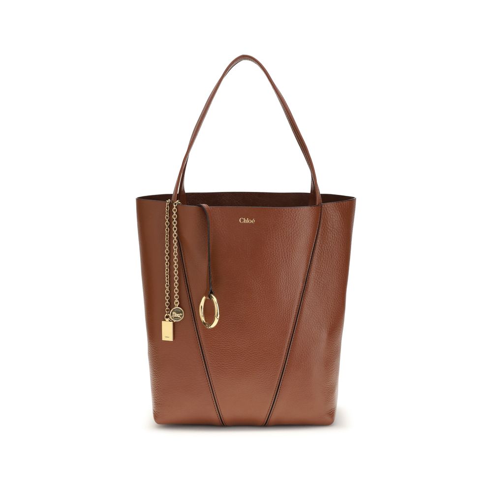 Chloé Brown Calf Leather Bos Taurus Shoulder Women's Bag