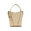 Chloé Beige Calf Leather Bos Taurus Shoulder Women's Bag