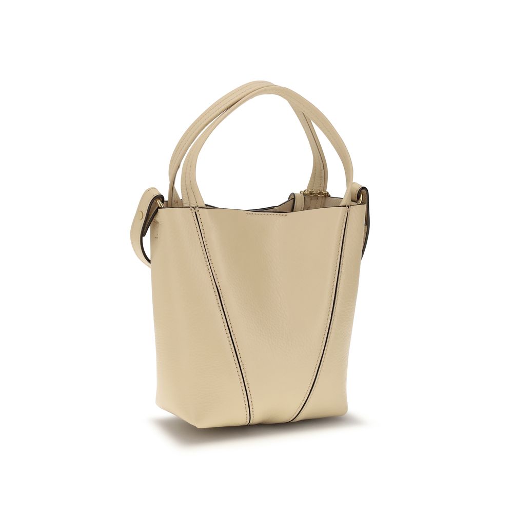 Chloé Beige Calf Leather Bos Taurus Shoulder Women's Bag