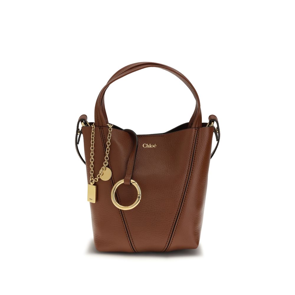 Chloé Brown Calf Leather Bos Taurus Shoulder Women's Bag