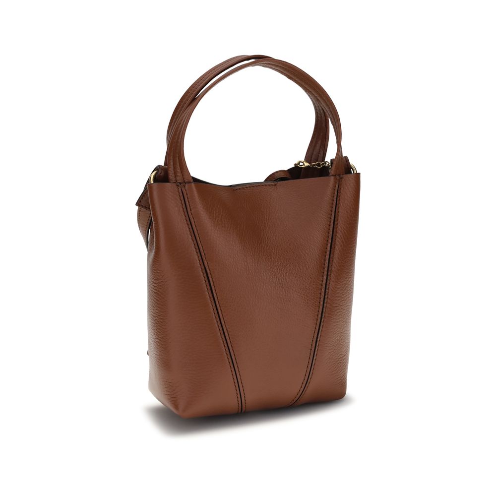Chloé Brown Calf Leather Bos Taurus Shoulder Women's Bag