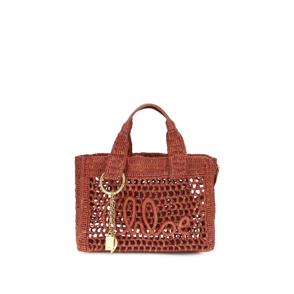 Chloé Multicolor Raffia Shoulder Women's Bag