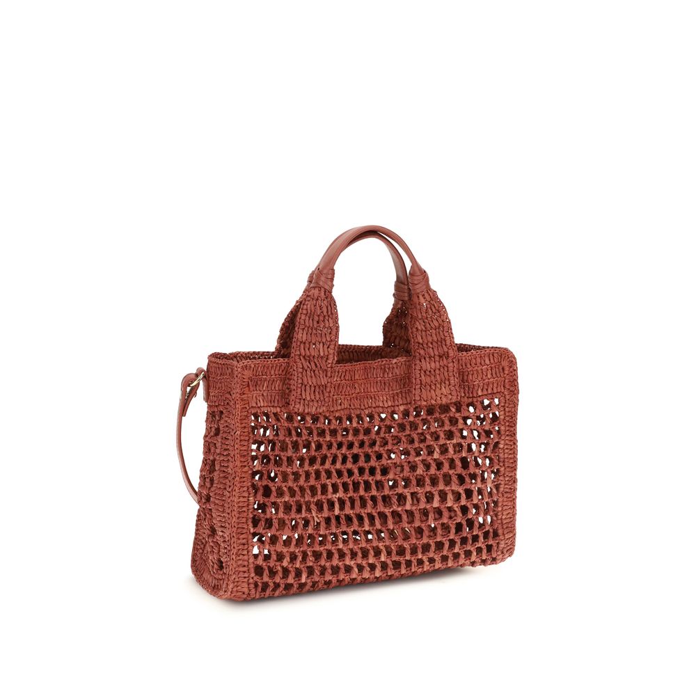 Chloé Multicolor Raffia Shoulder Women's Bag