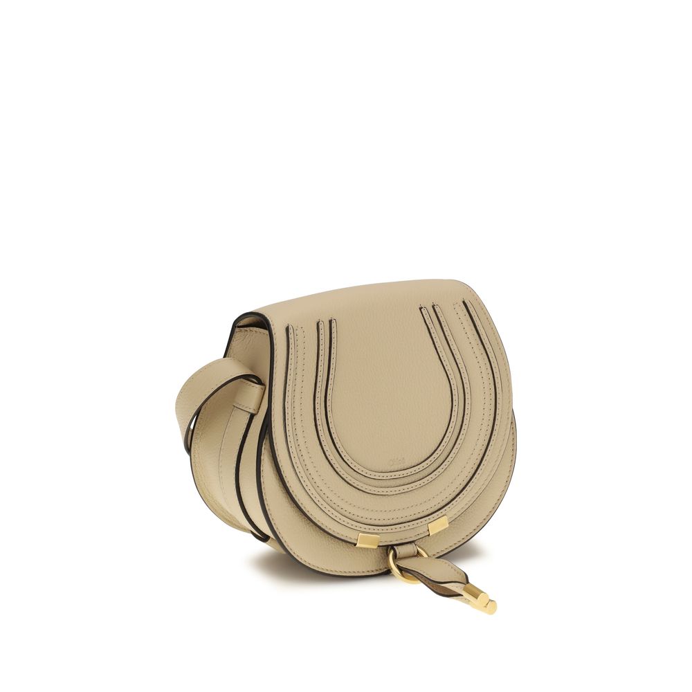 Chloé Beige Calf Leather Bos Taurus Shoulder Women's Bag