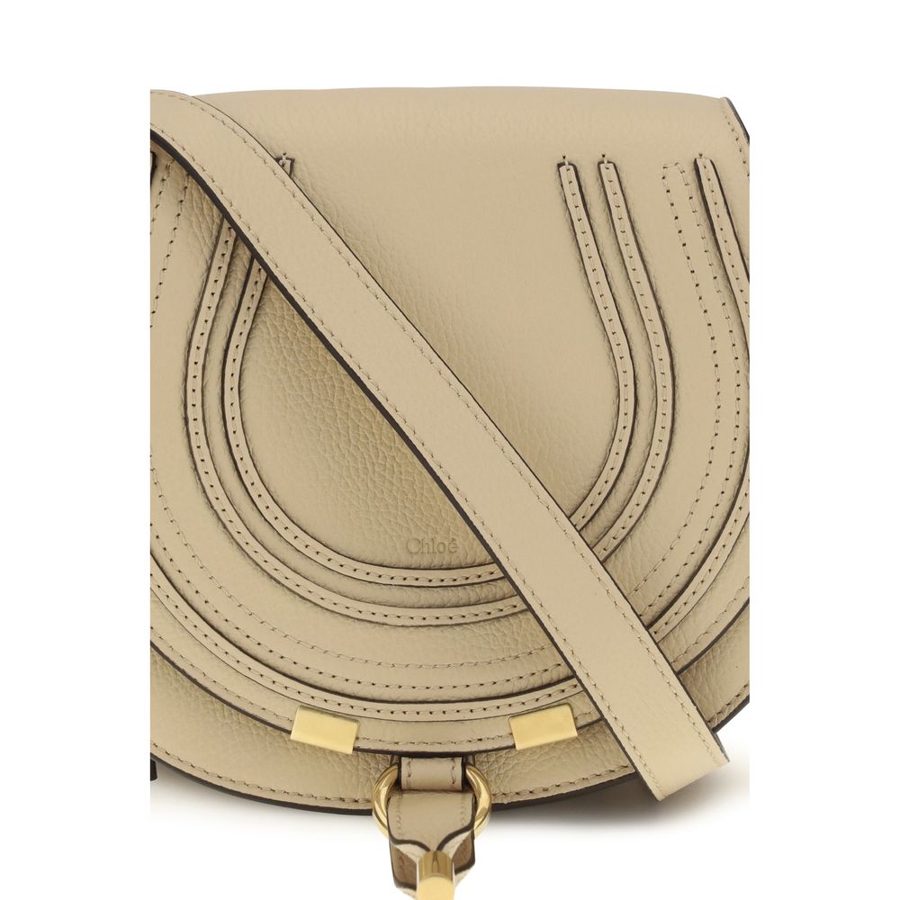 Chloé Beige Calf Leather Bos Taurus Shoulder Women's Bag